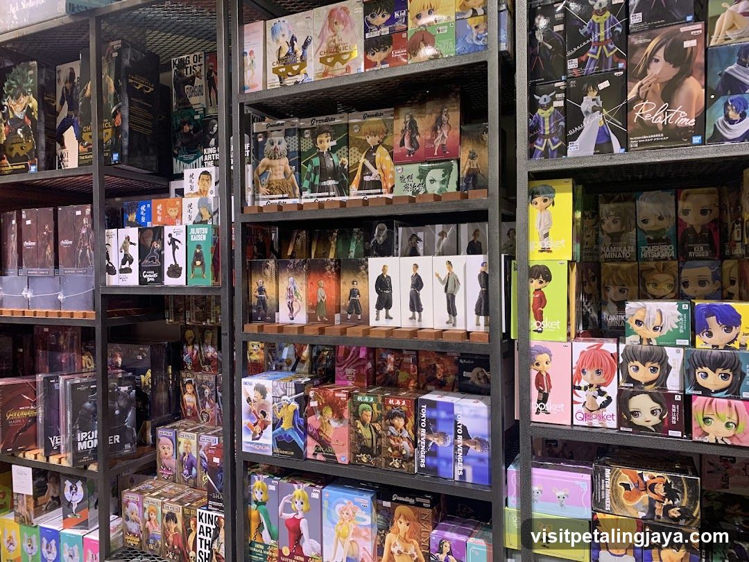 Anime and Figure Merchandise Display