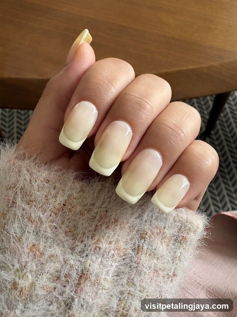 French Manicure Close-Up