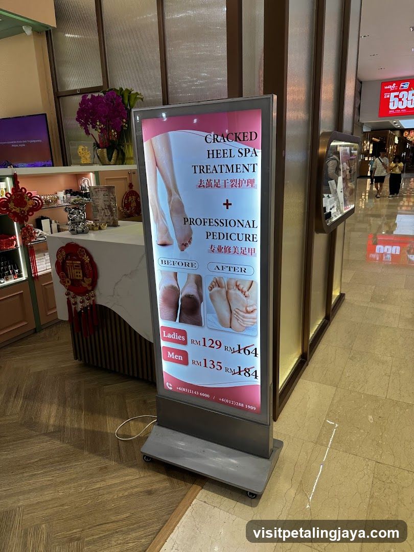 Heel Spa Treatment Advertisement