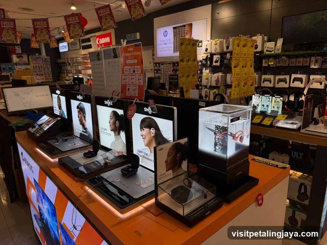 Electronics Store Interior Display