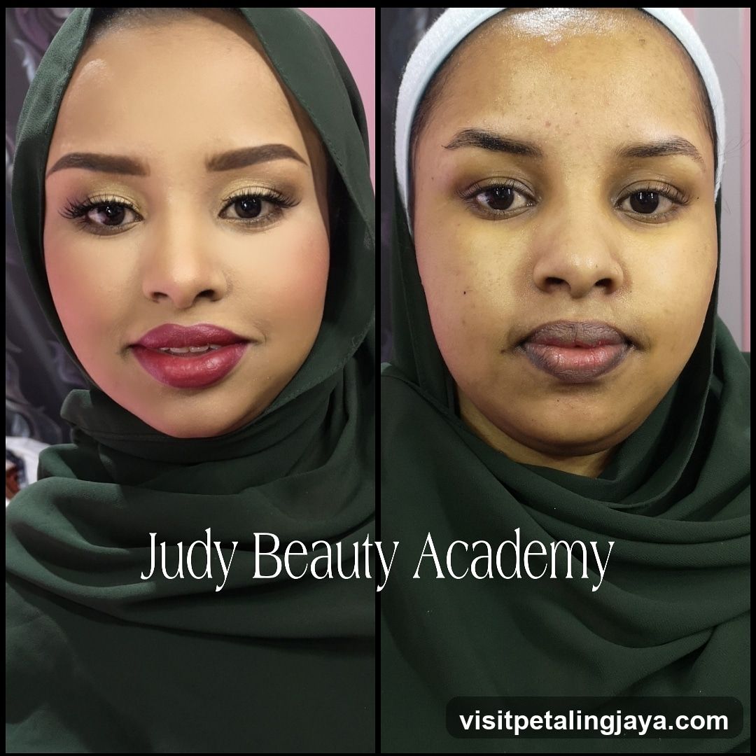 Judy Beauty Academy Before and After Makeup