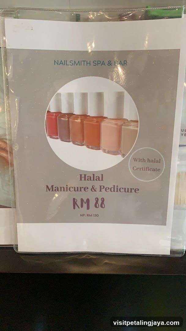 Nailsmith Spa & Ear Menu