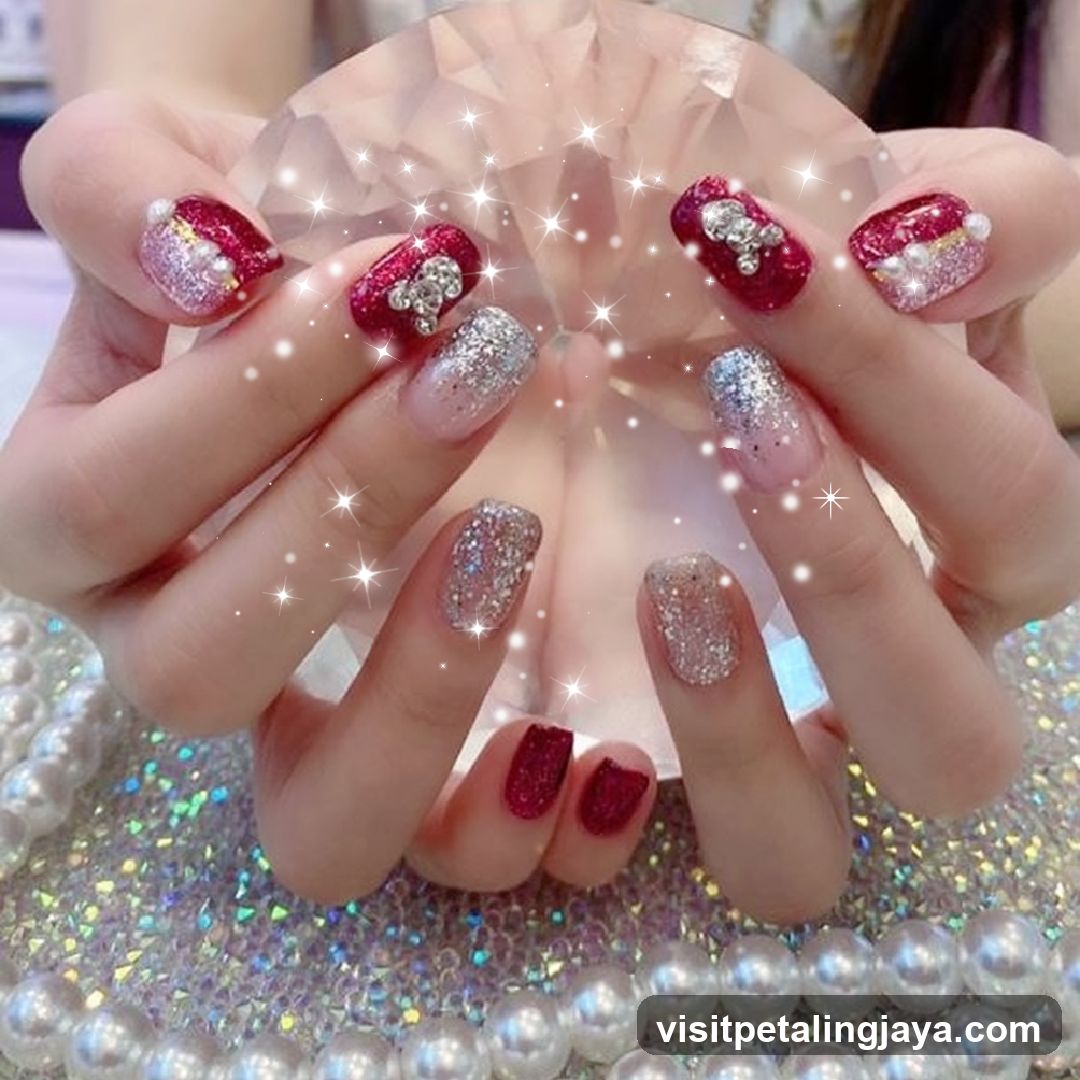 Sparkly Nail Art Display