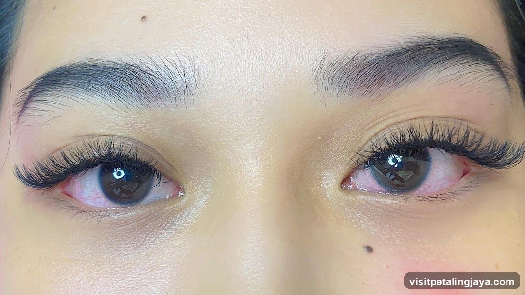 Close-up of eyes with makeup