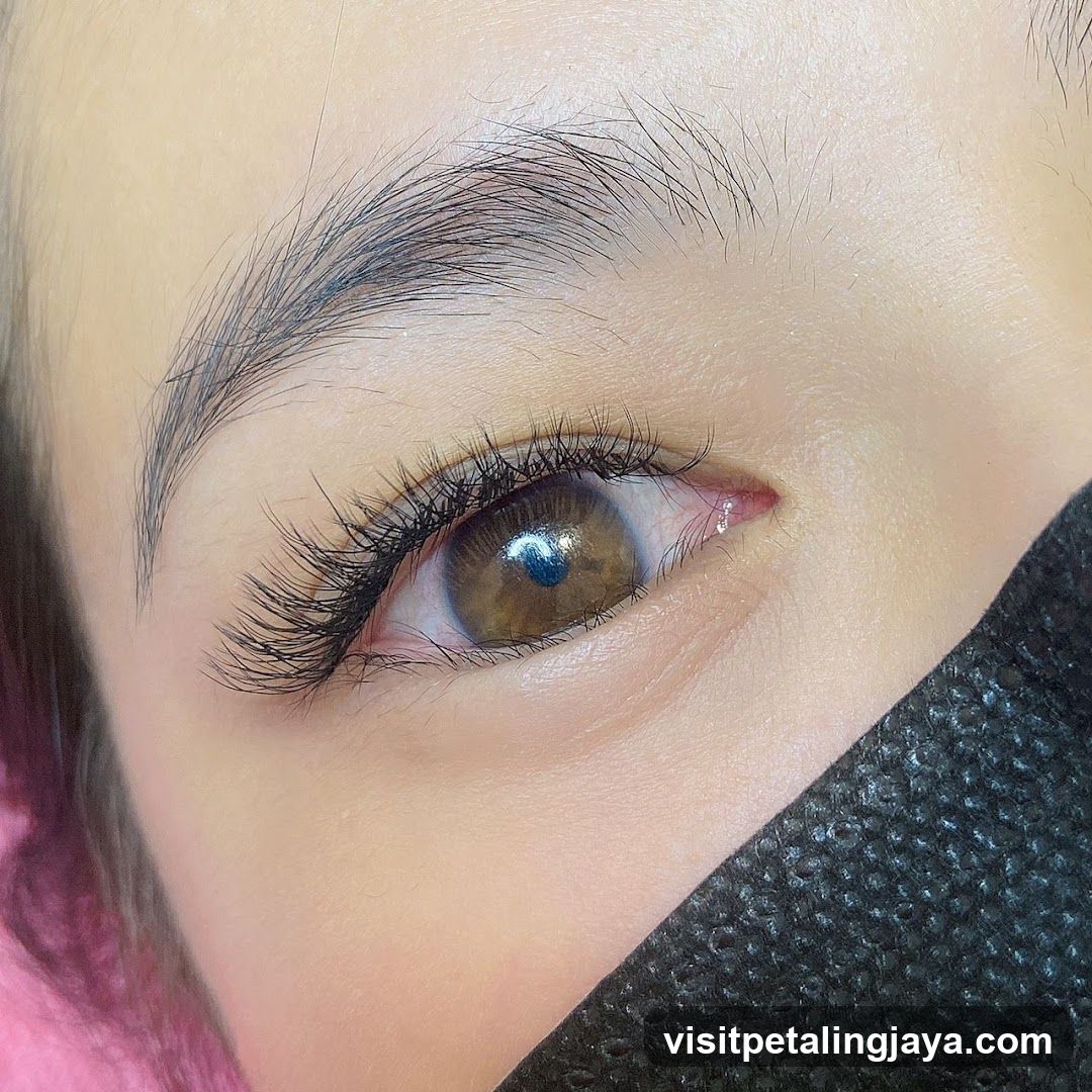 Close-up of an eye with makeup