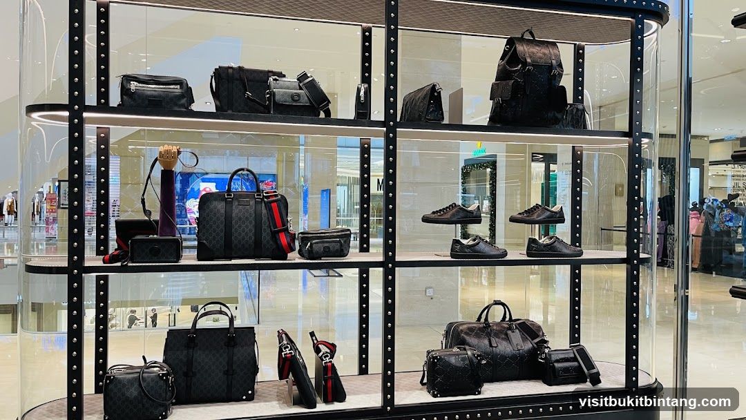 Luxury Handbags and Shoes Display