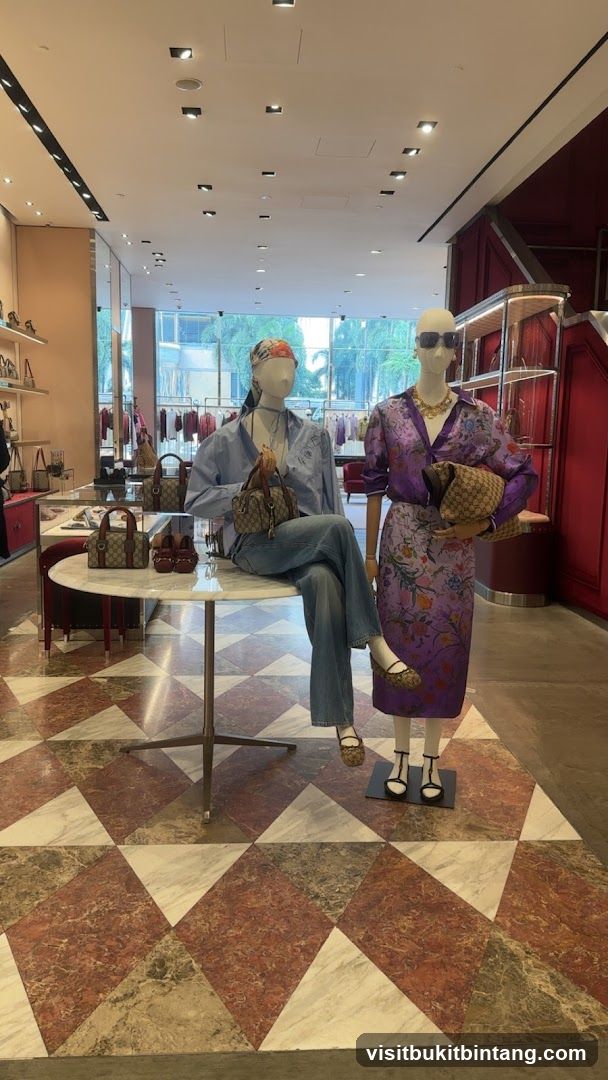 Mannequins in a luxury store