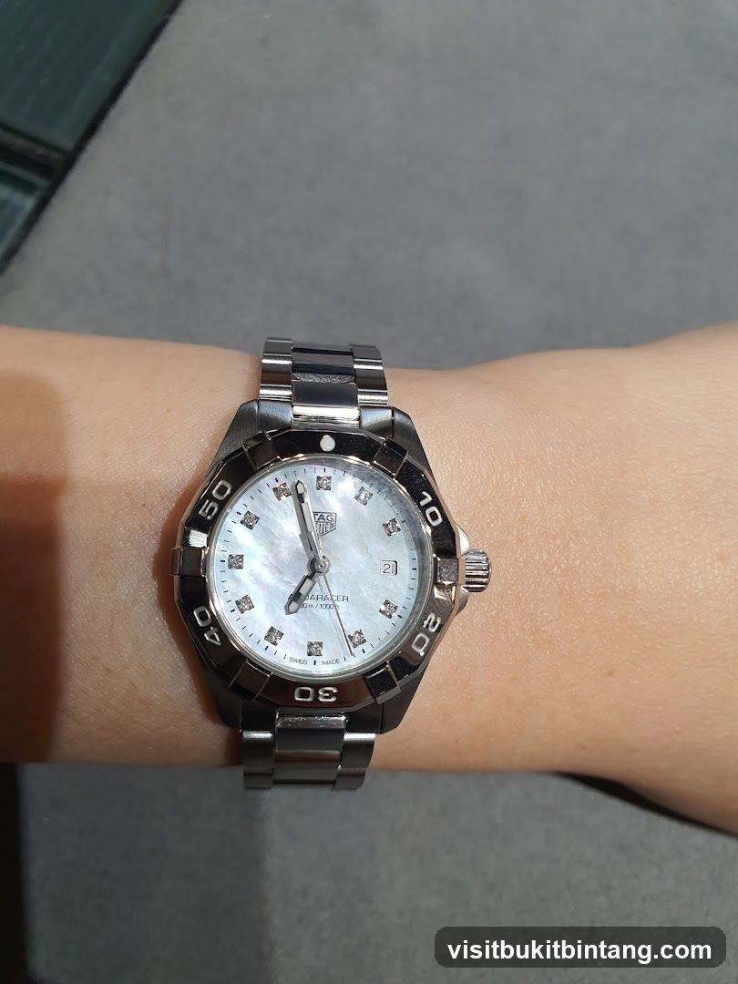 Watch on wrist