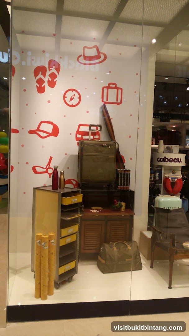 Travel-themed display