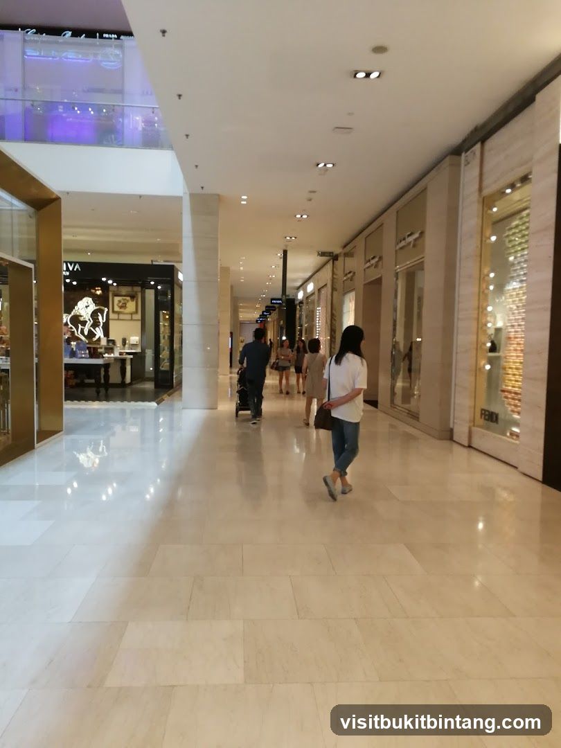 Mall Interior with Shoppers