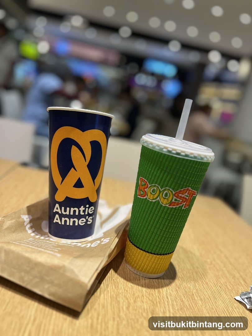 Auntie Anne's and Boost Drinks
