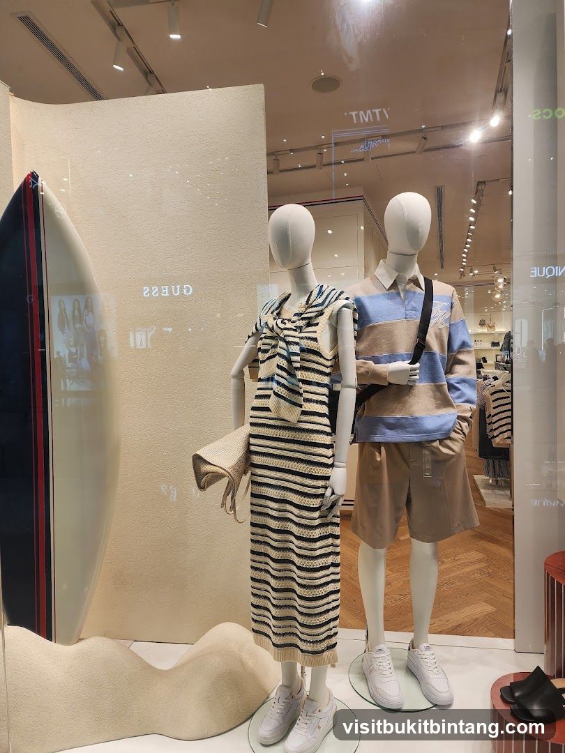 Store Window Display with Mannequins