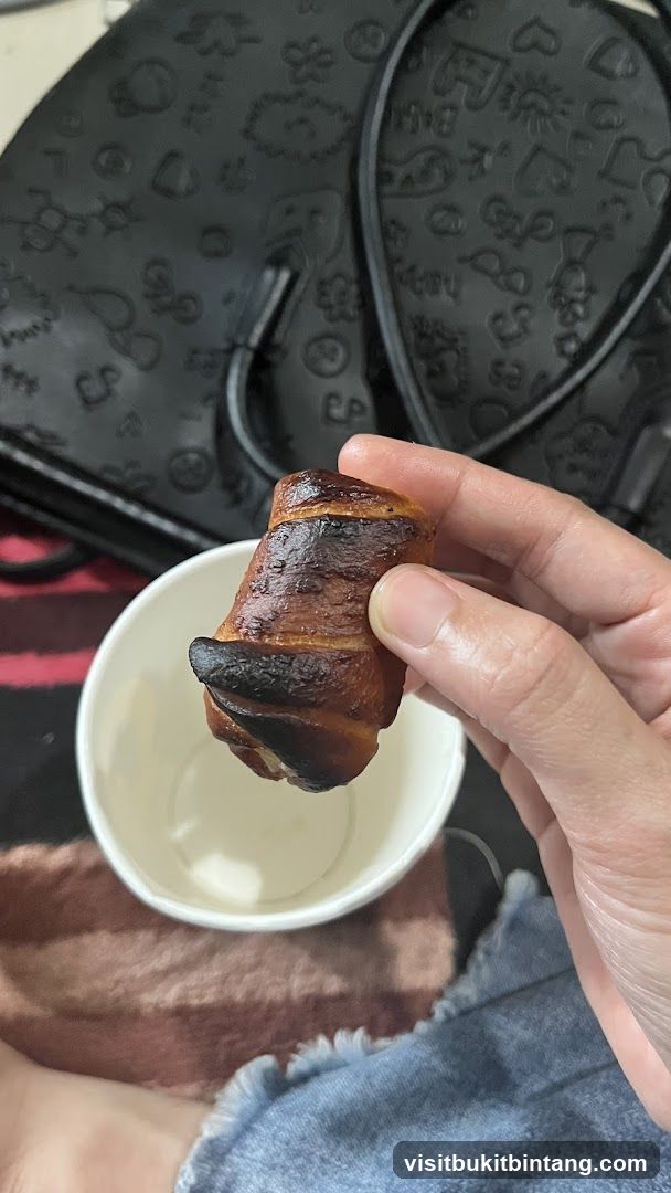 Bacon-wrapped food item