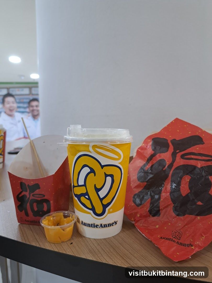 Auntie Anne's Drink and Snack