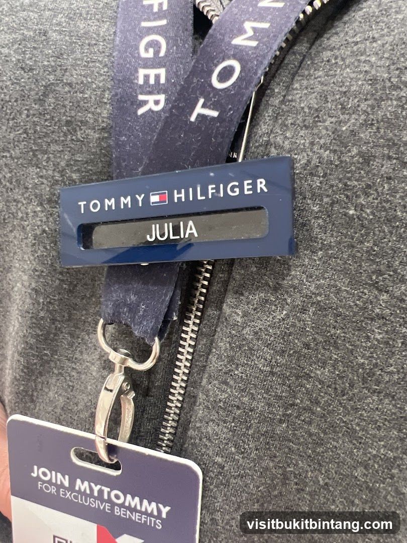 Tommy Hilfiger Name Tag and Membership Card