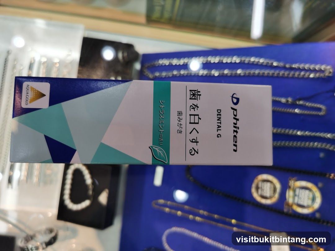 Phiten Dental G Toothpaste Box