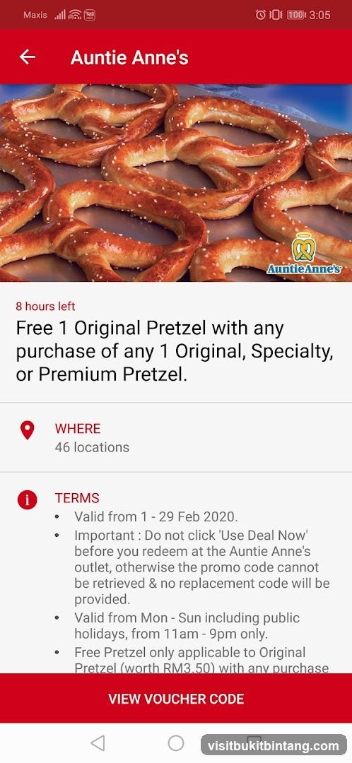 Auntie Anne's Promotion