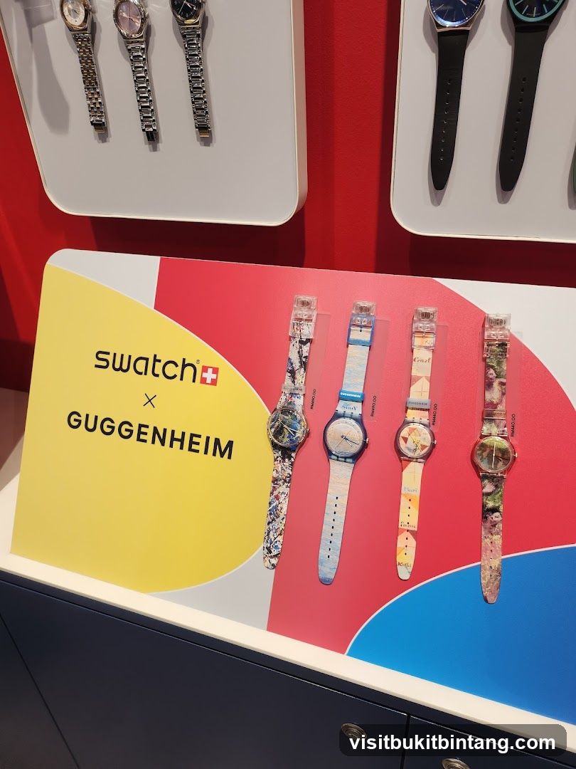 Swatch x Guggenheim Watches Display