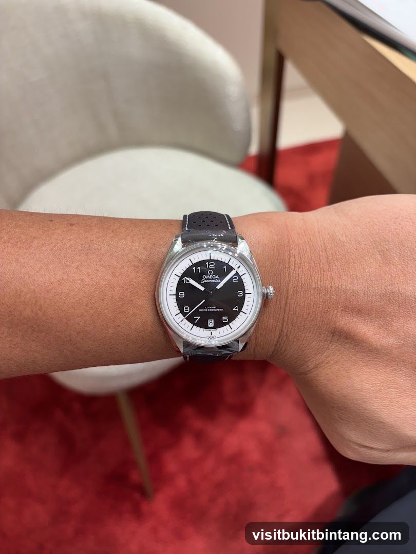 Watch on wrist