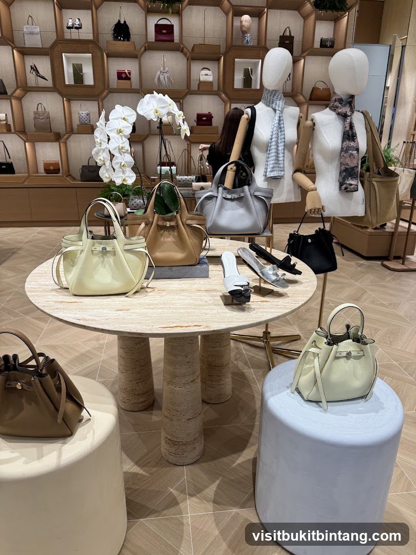Handbags and Accessories Display