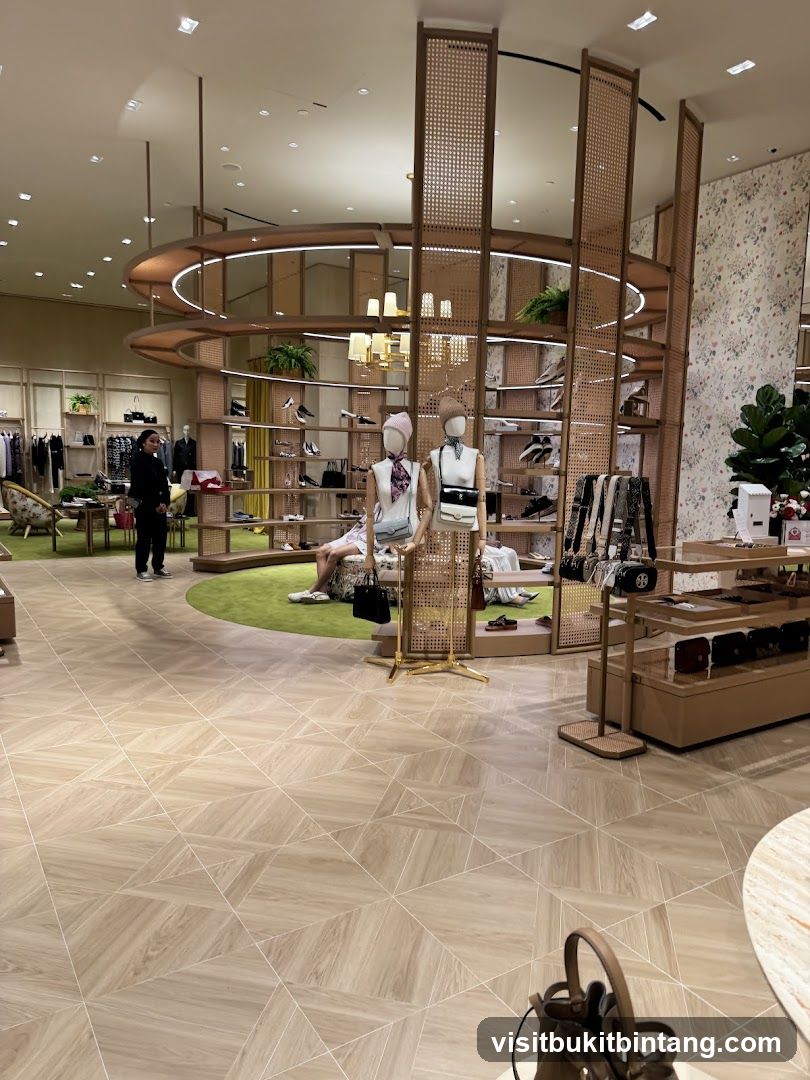 Retail Store Interior with Mannequins and Merchandise