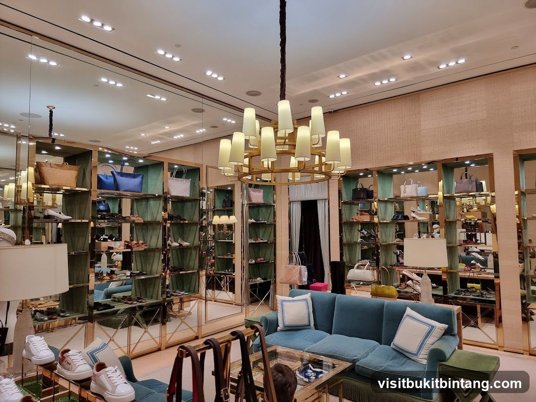 Luxury Handbag and Shoe Store Interior