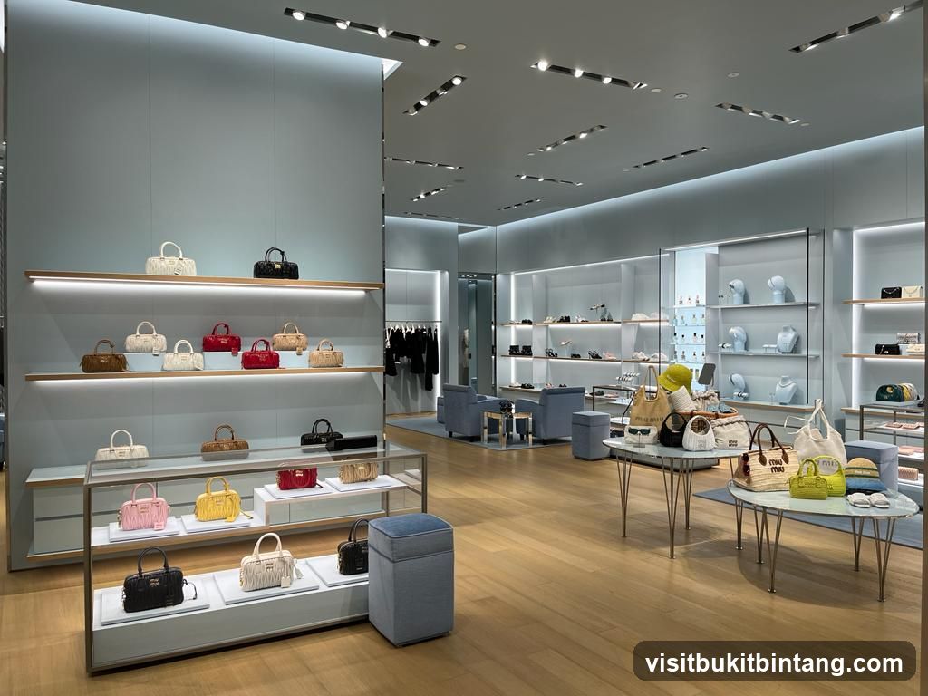Luxury Handbag and Shoe Store Interior