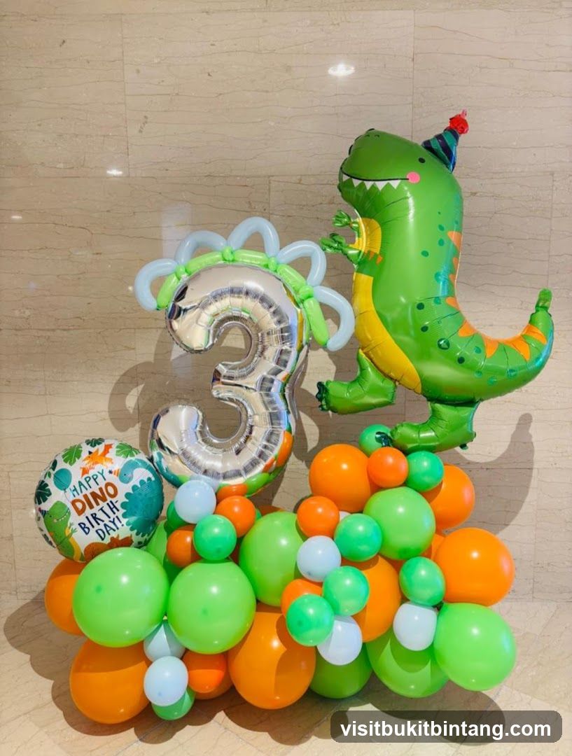 Dinosaur Birthday Balloons
