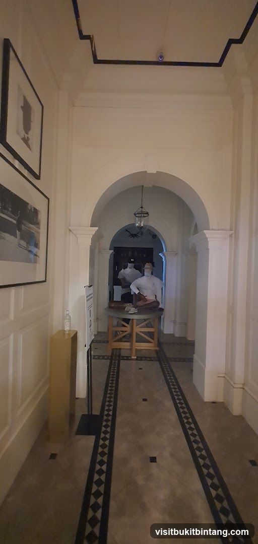 Hallway with mannequins