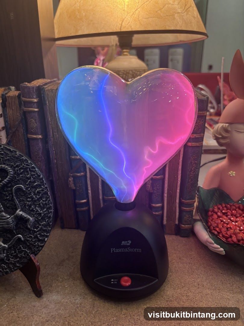 Plasma Storm Heart Lamp