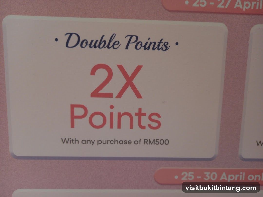 Double Points Promotion