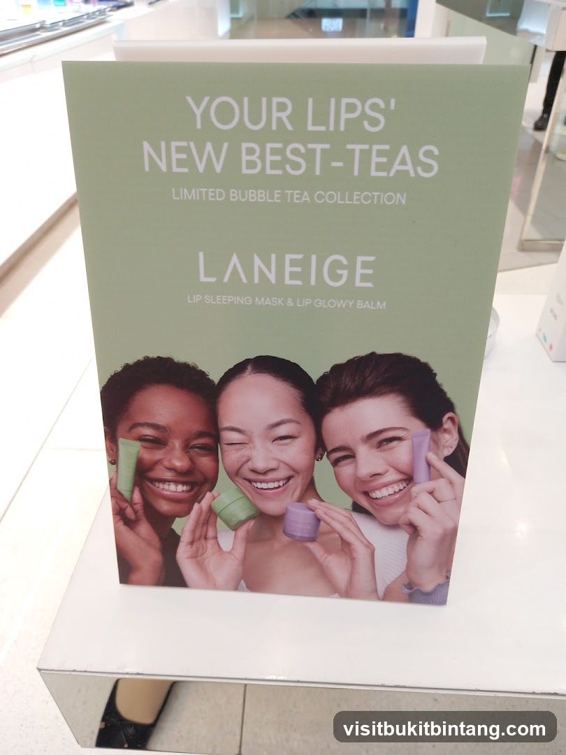 LANEIGE Lip Sleeping Mask & Lip Glowy Balm Advertisement