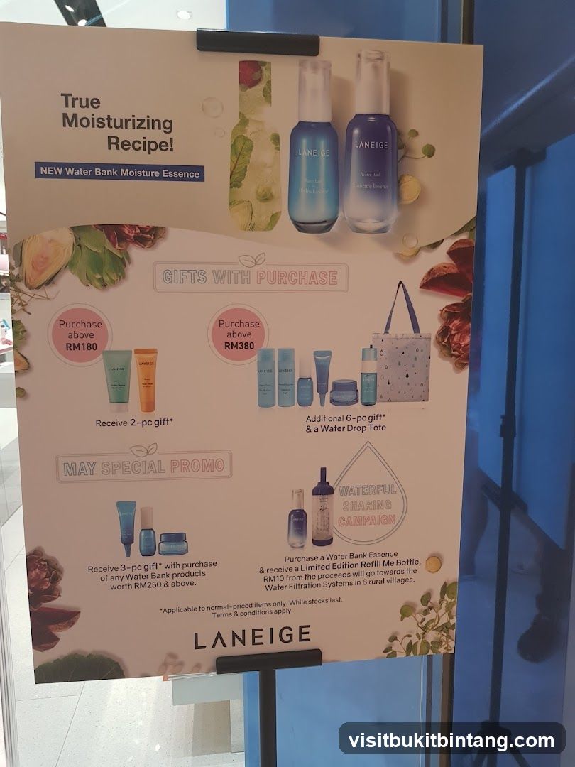 LANEIGE Water Bank Moisture Essence Promotion