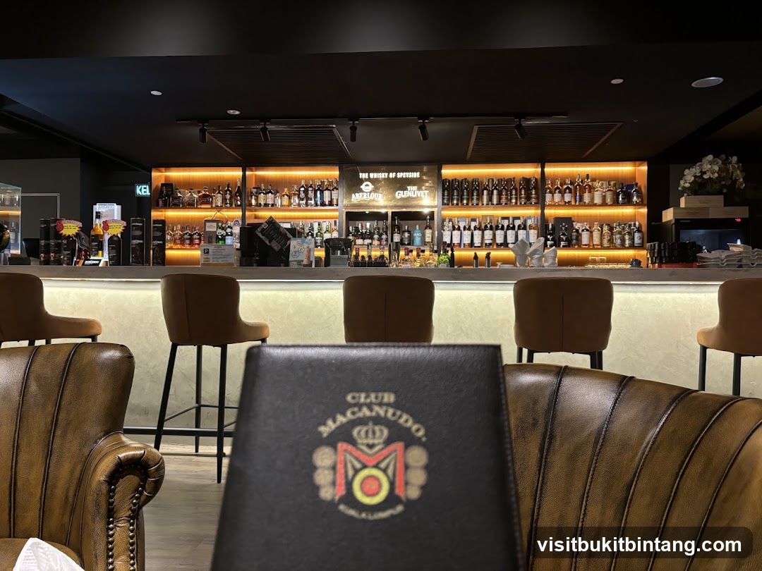 Bar Interior with Whiskey Collection