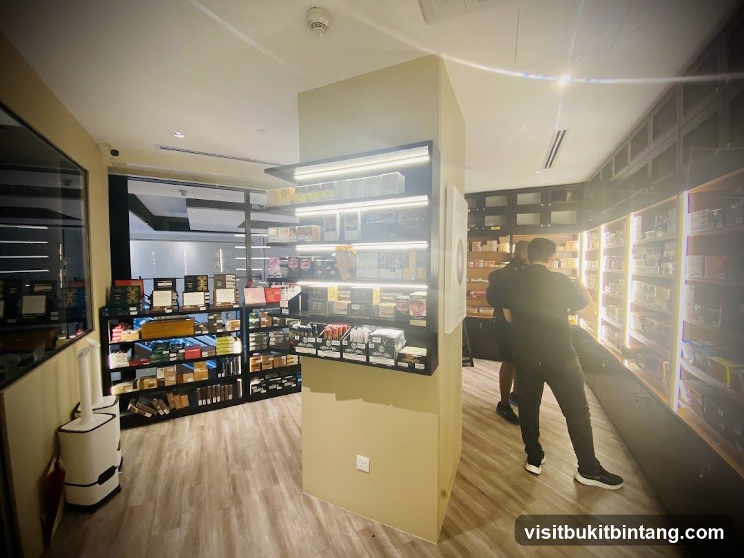 Interior of a store with shelves stocked with products