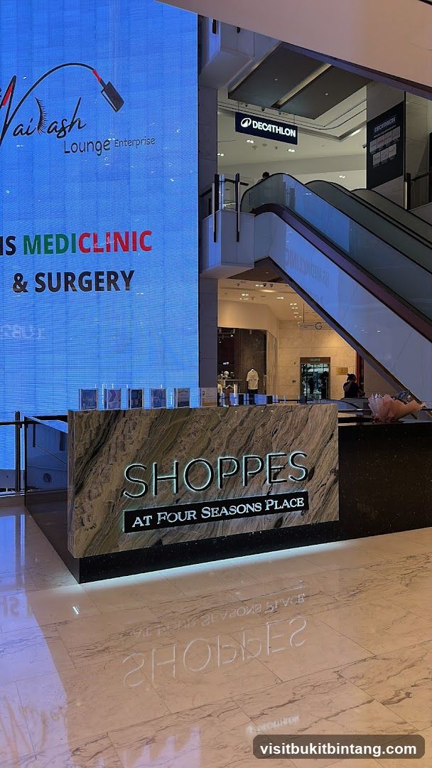 Mall Information Desk and Escalator