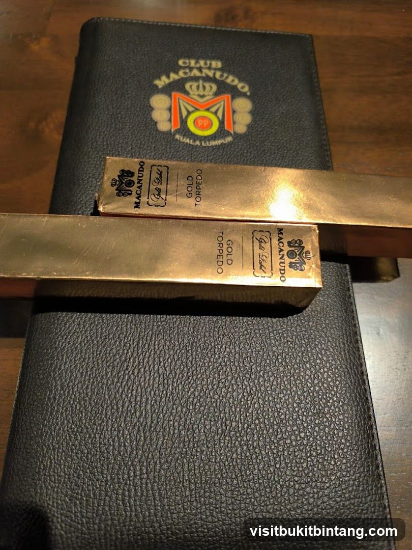 Club Macanudo Menu and Cigars