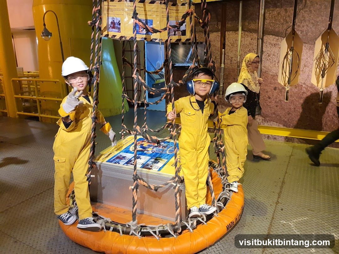 Children in Safety Gear at an Exhibit