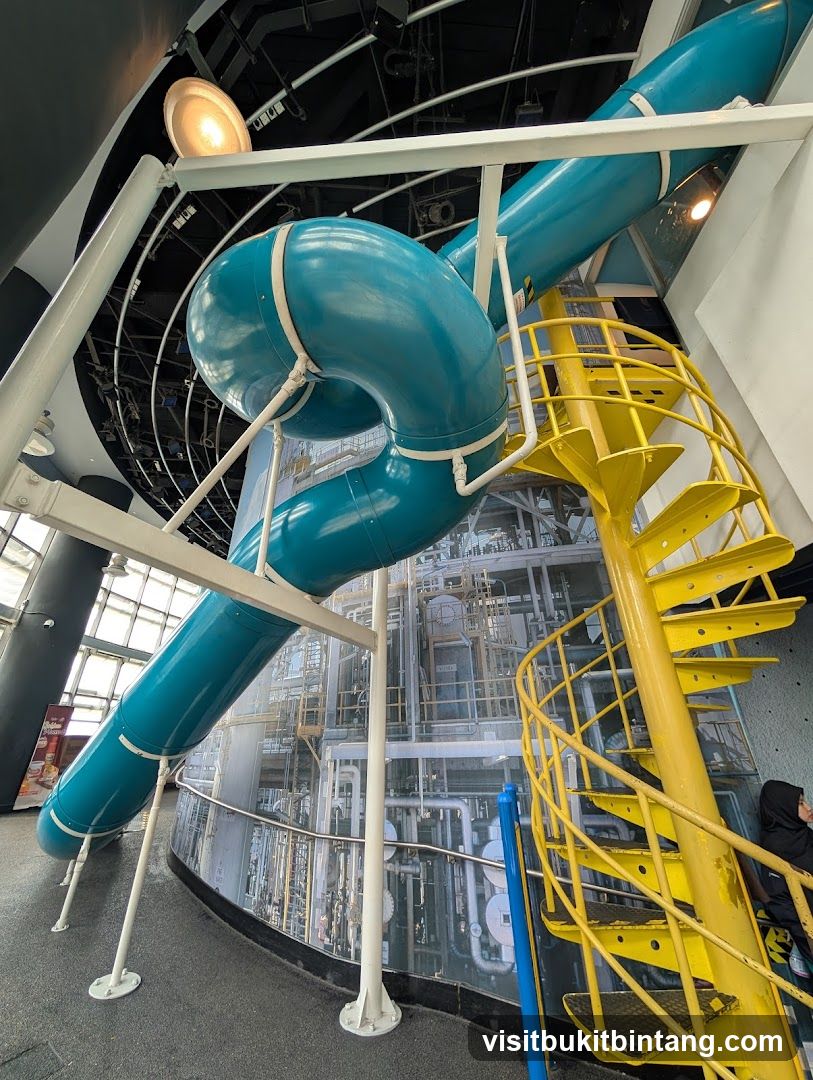 Indoor Slide and Spiral Staircase