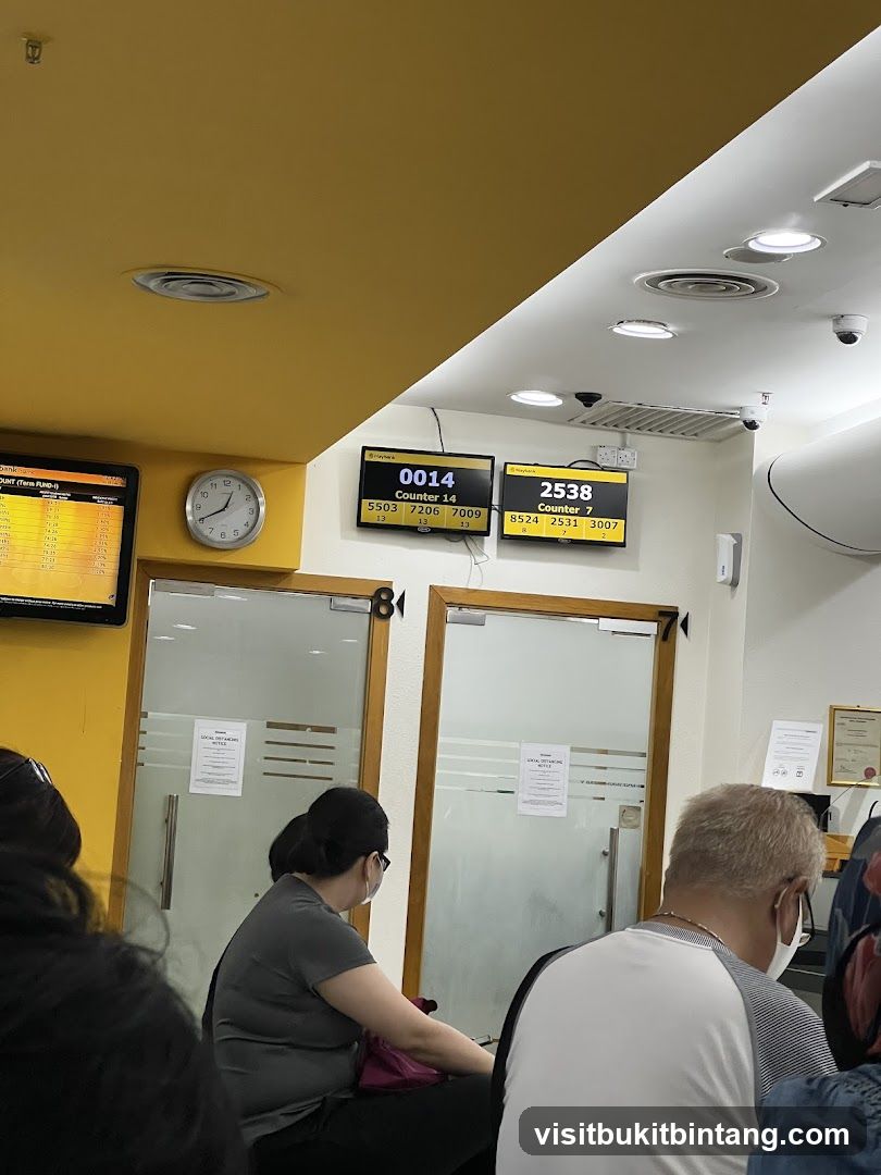 Waiting Area with Digital Displays