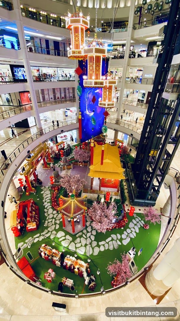Mall Interior with Chinese New Year Decorations