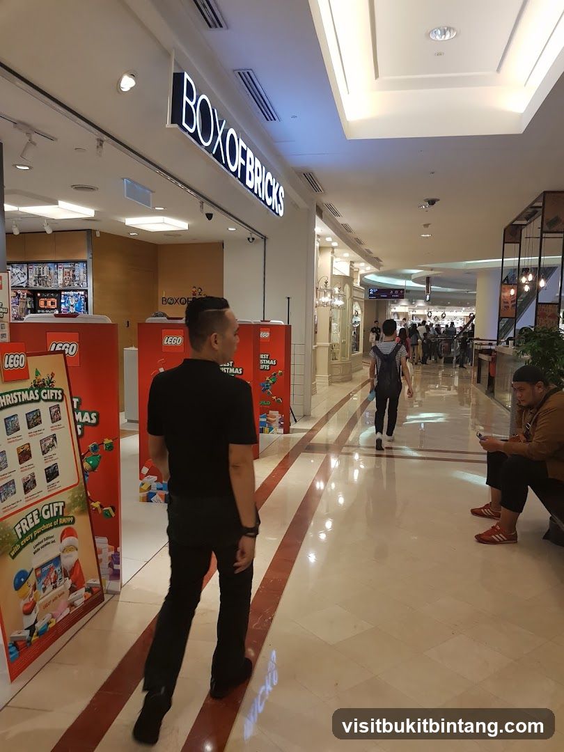 Shopping Mall Interior with LEGO Display