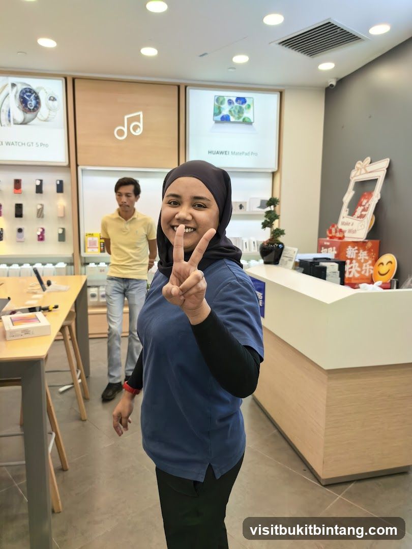 Store Employee Posing
