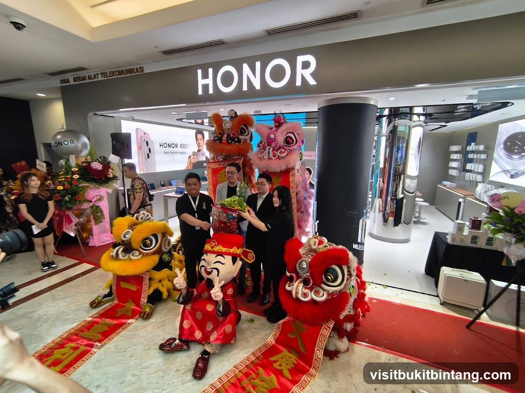 Lion Dance Performance at Honor Store Opening