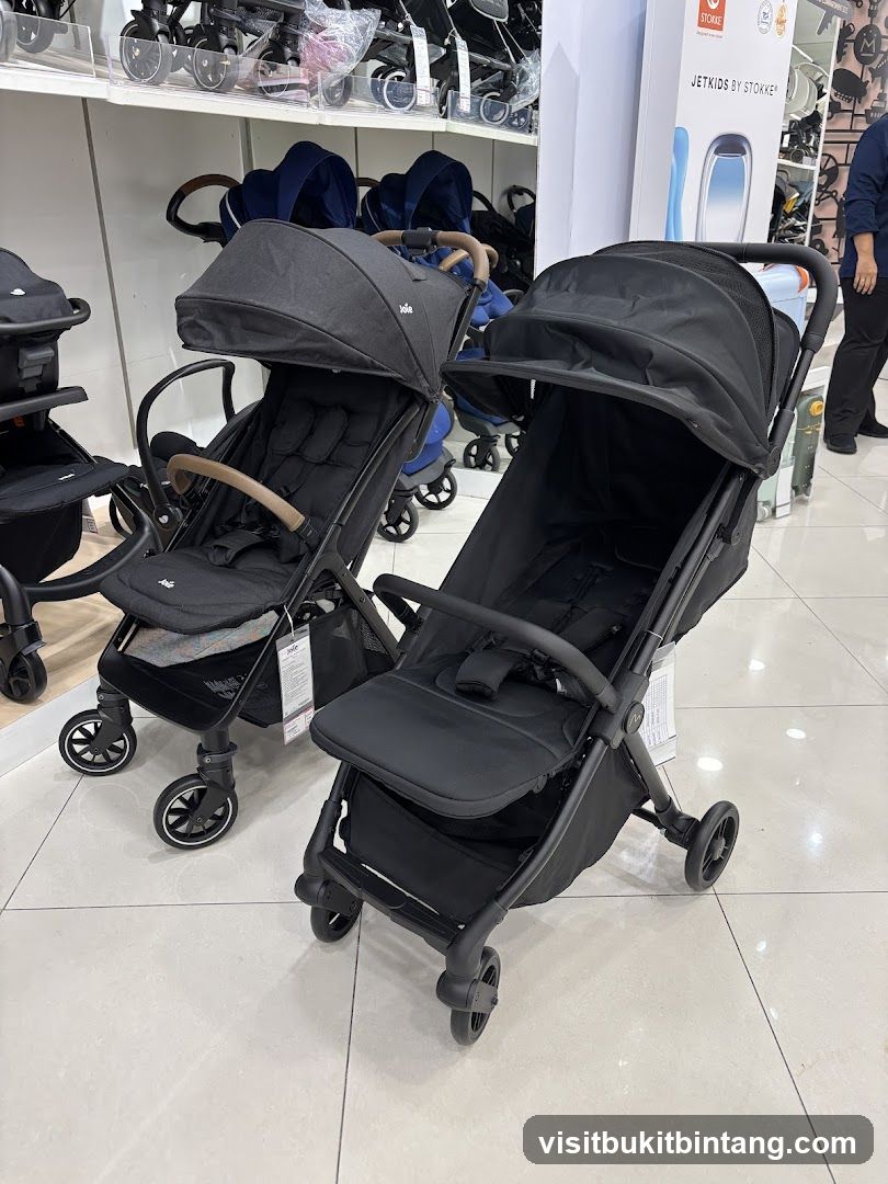 Strollers on display