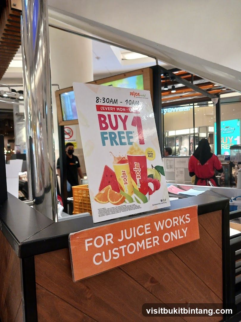 Juice Works Buy 1 Free Promotion