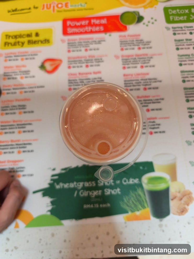 Juice Menu