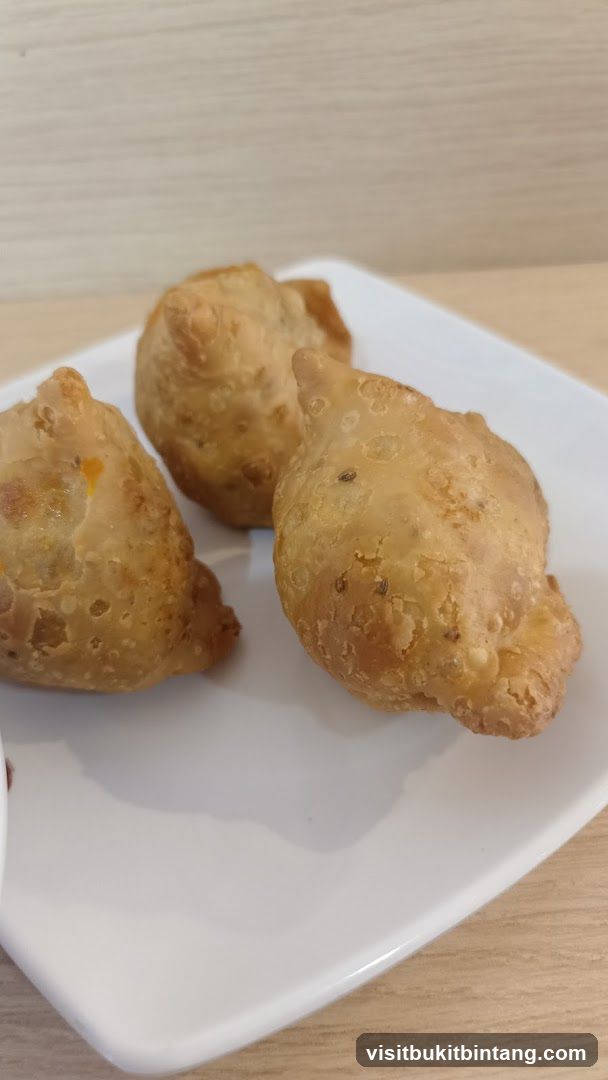 Samosas on a Plate