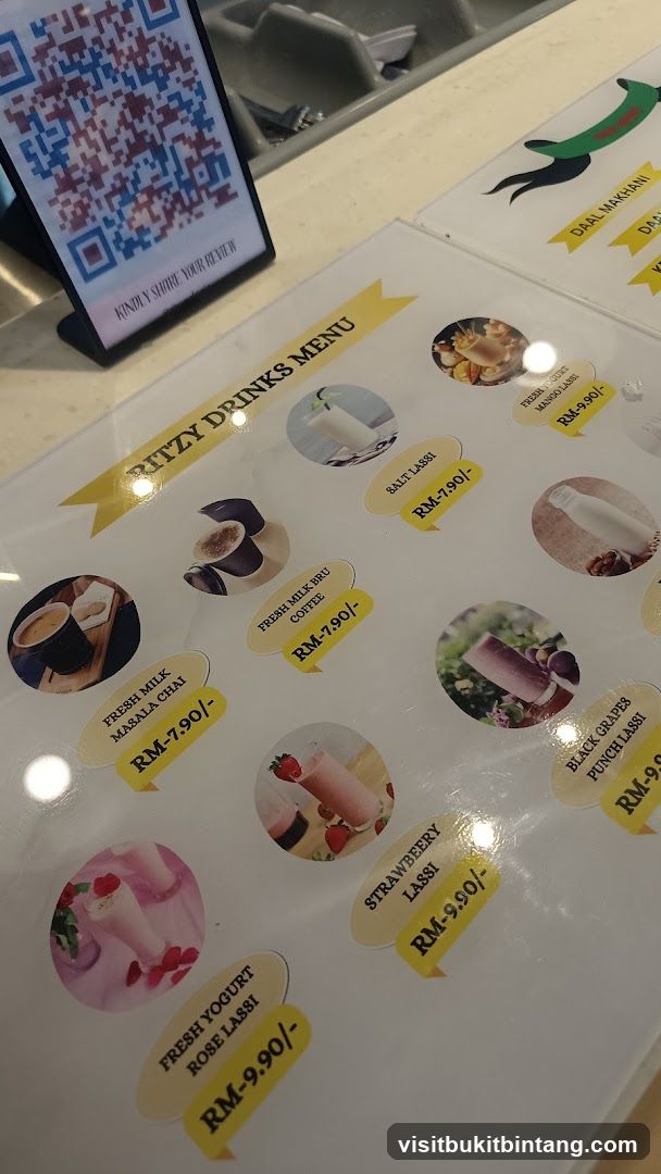RITZY DRINKS MENU