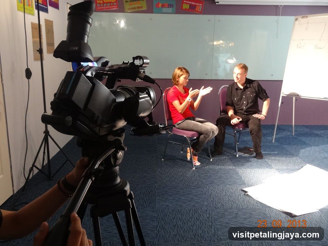 Interview Setup in Classroom